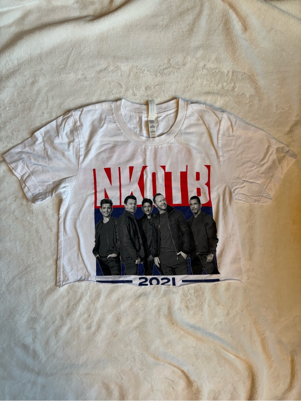 New Kids on the Block 2021 Authentic Concert T-shirt Cropped Size S